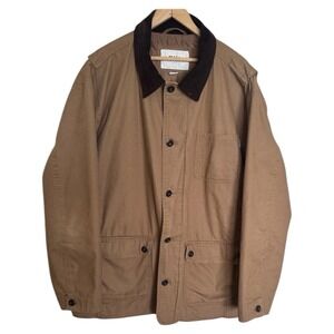 Orvis Field Barn Canvas Chore Coat Jacket Quilted Lining Mens 2XL Brown
